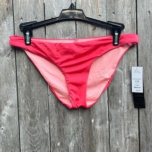 B.Swim Guava Strap Wrap Bikini Bottom,Size Medium,NWT